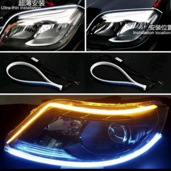 lampu alis mobil Terios led drl running 60 cm