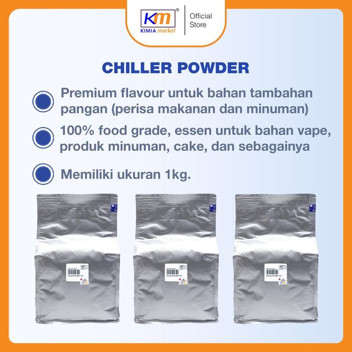 

Promo Chiller Powder Cooling Agent 1kg bahan vape Food Grade