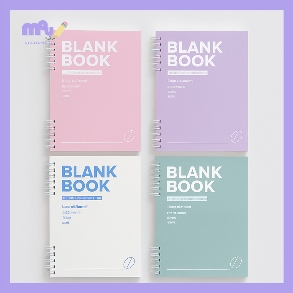 

[MOUMOU] B5 Pastel Notebook 80 Halaman / 4 Variasi Warna / Buku Tulis Aesthetic