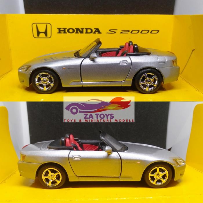 EX99... Diecast Honda S2000 Convertible Silver by A-Gate Skala 1:32