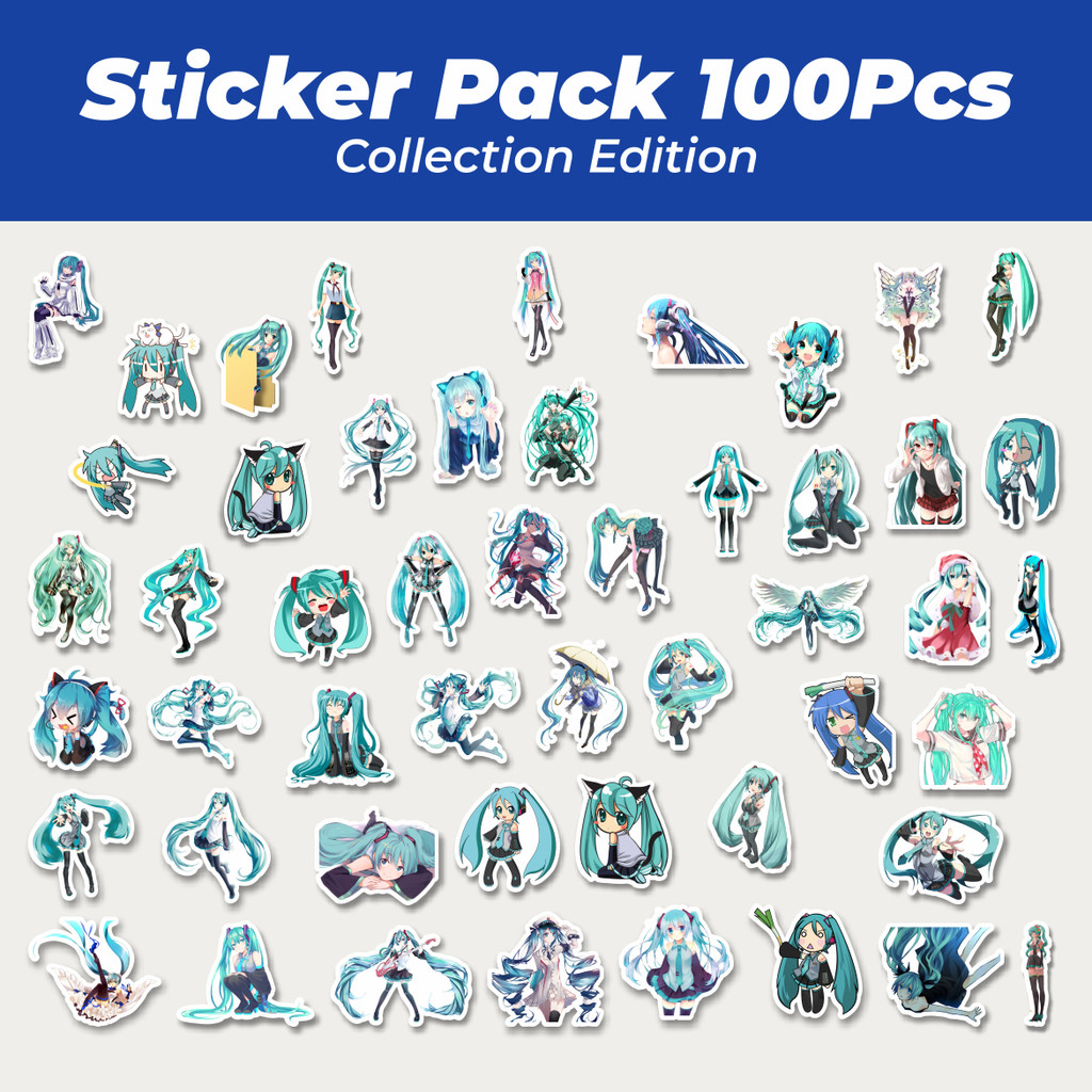 

Hot Stiker Music Series Hatsune Miku Mix 5 Lucu Anti Air Stikers Berperekat Waterproof Sticker Decal Buat Motor Helm Buku Journal Koper Casing HP Laptop Botol Minum