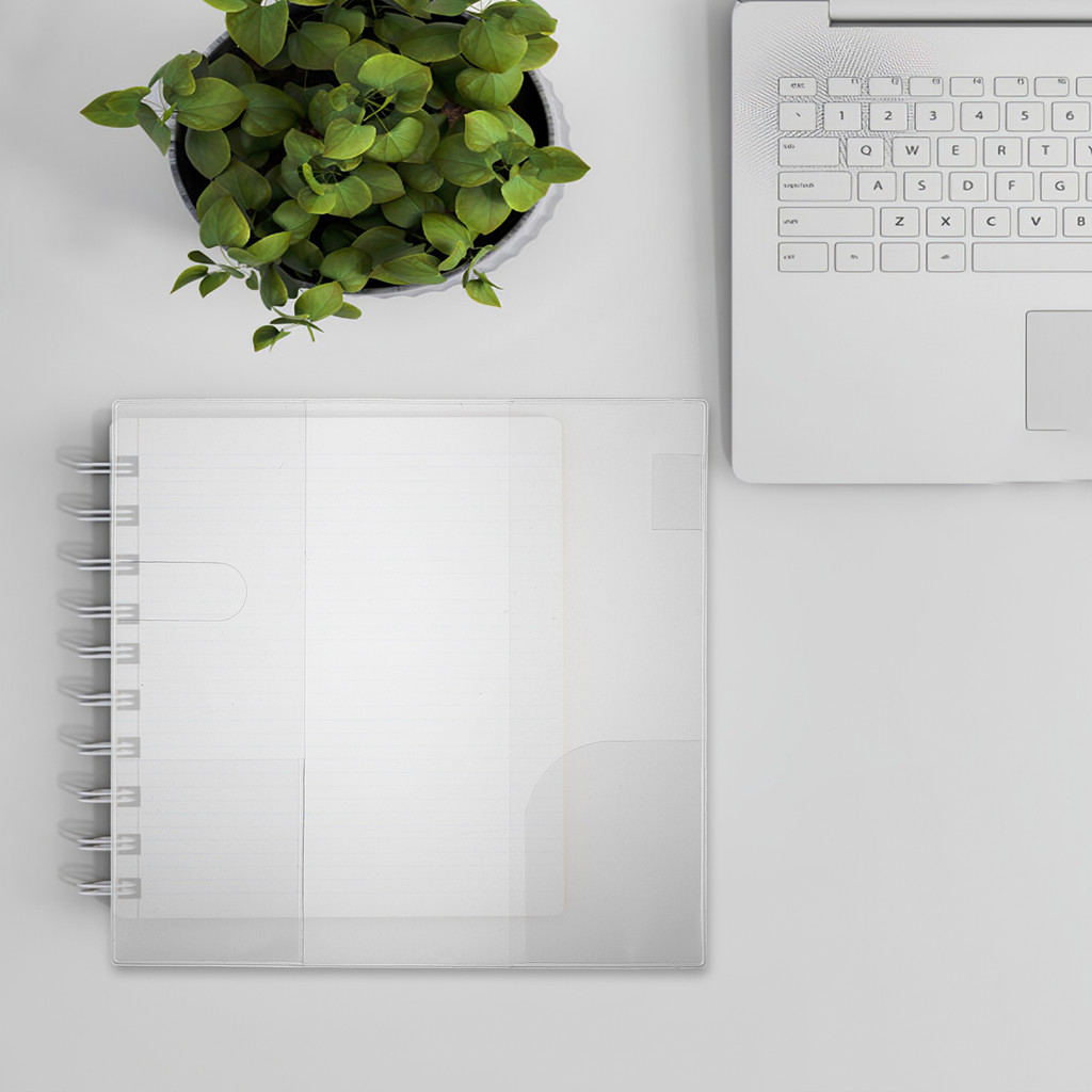 

PVC Book Jacket Cover Transparent Protective Sleeve for Hardcover Notebook Planner Wear Resistant Frosted Design Longlasting