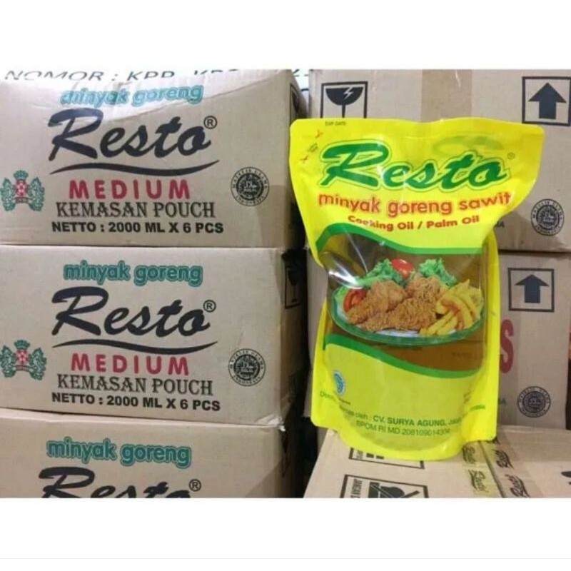 

MINYAK GORENG RESTO 2 LITER DUS ISI 6 PCS