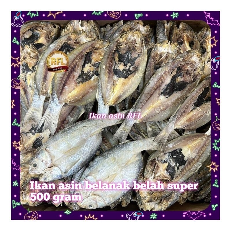 

ikan asin belanak belah super 500gram