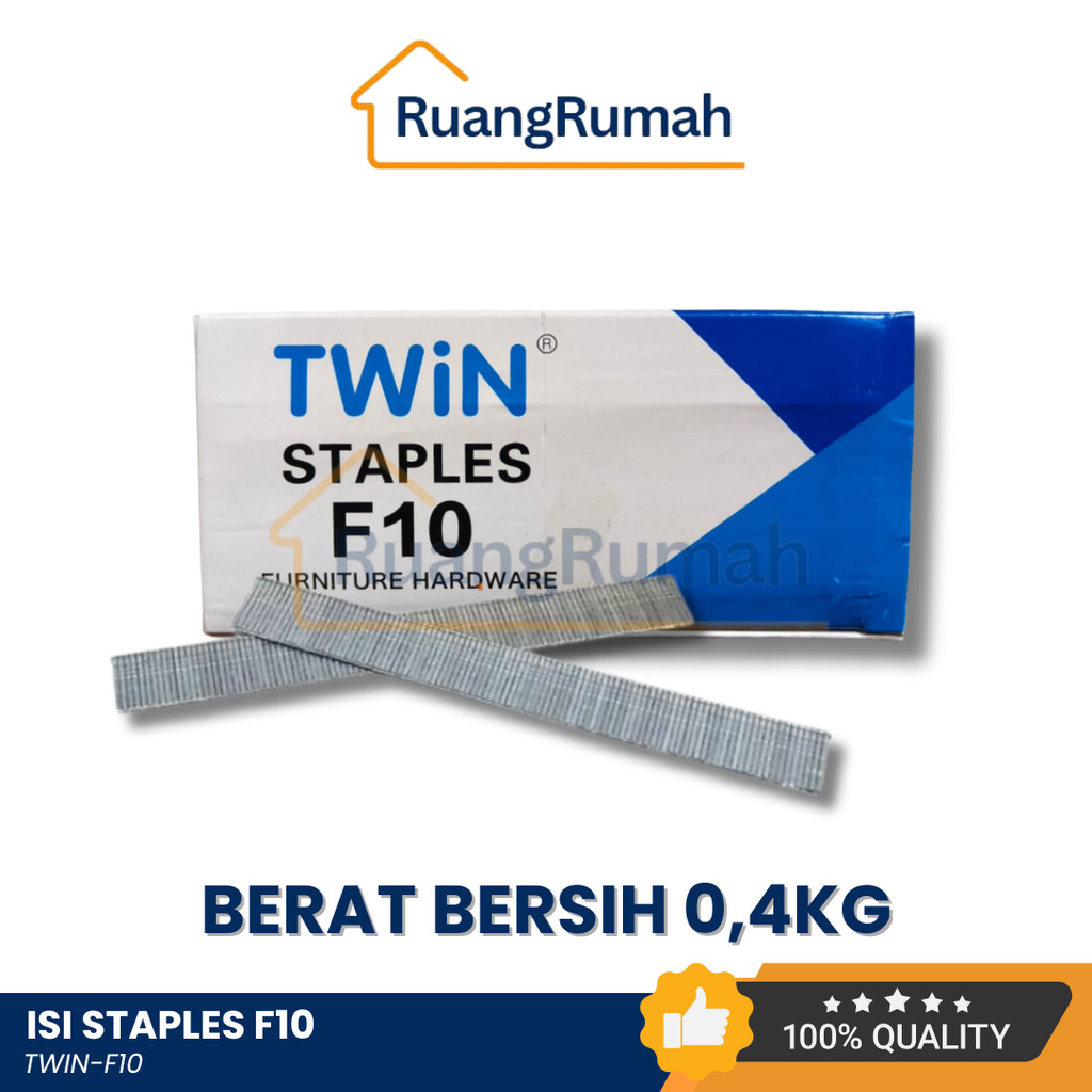 

(Grosir) TWIN Isi Paku Tembak Angin F10 0,4kg Staples Gun Tacker F10 kualitas MEPLA
