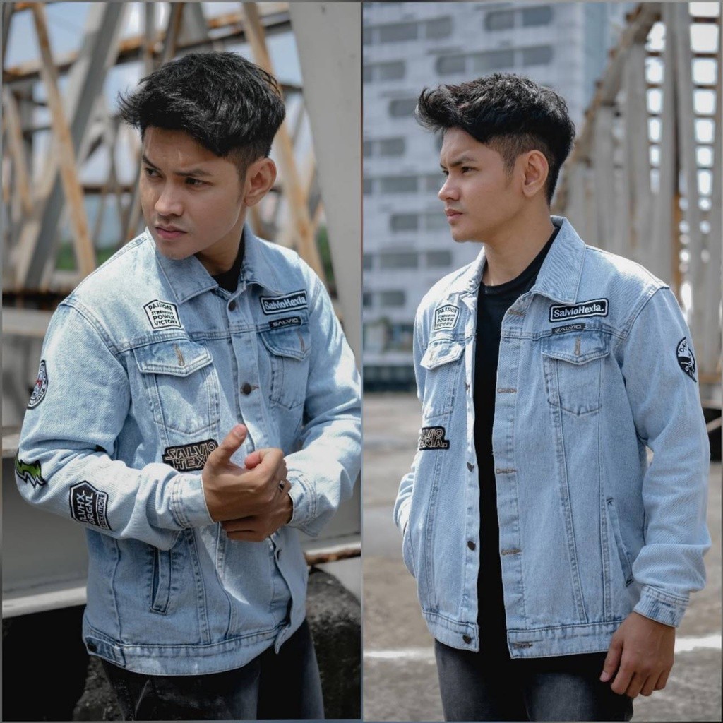 JAKET JEANS PRIA - JAKET DENIM - JAKET PRIA - JAKET BORDIR Jaket Bordir Jaket Jeans Pria Bordir  Jak