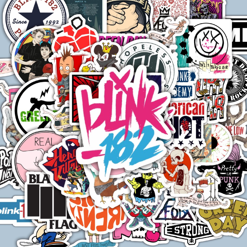 

100PCS Lucu Stiker Pop Punk Art Mix Stiker Aesthetic Stiker Anti Air Stikers Berperekat Waterproof sticker decal buat Motor Helm Buku Journal Koper Casing HP Laptop Botol Minum Hadiah anak