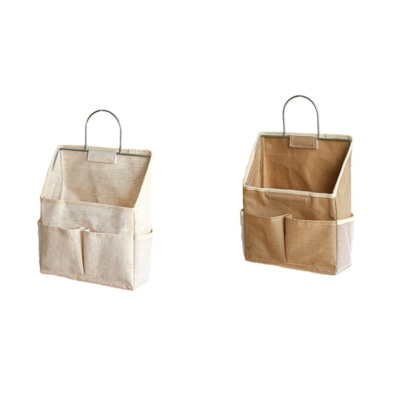 M11K-Hanging Storage Bag On Dormitory Wall Wall Door Wardrobe Desktop Fabric Bag CD Magazine Organiz