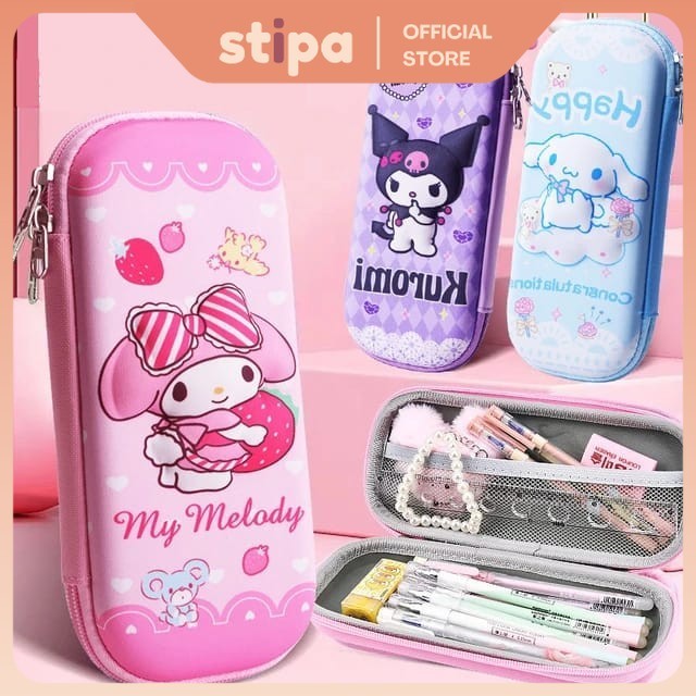 

STIPA Kotak Pensil Karakter Hard Case Resleting Fancy Zipper Pencil Case Cute Character ATK Alat Tulis Stationery Sekolah Kantor Box RESL