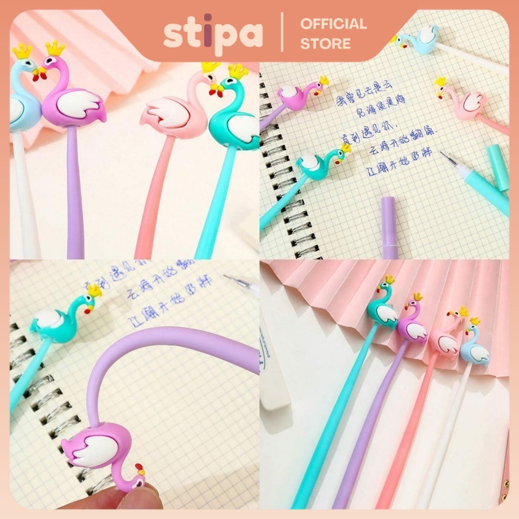 

STIPA Pena Letoy Inul Karakter Pen Pulpen Goyang ATK Sekolah Kantor Flamingo