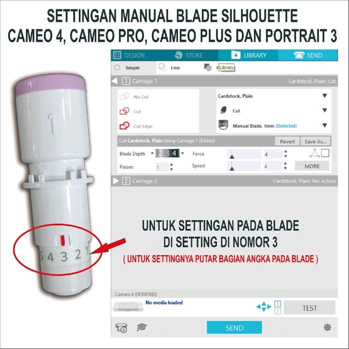 

Manual Blade Silhouette Cameo 4 | Holder Pisau Silhouette Portrait 3 Sticker Tidak Green