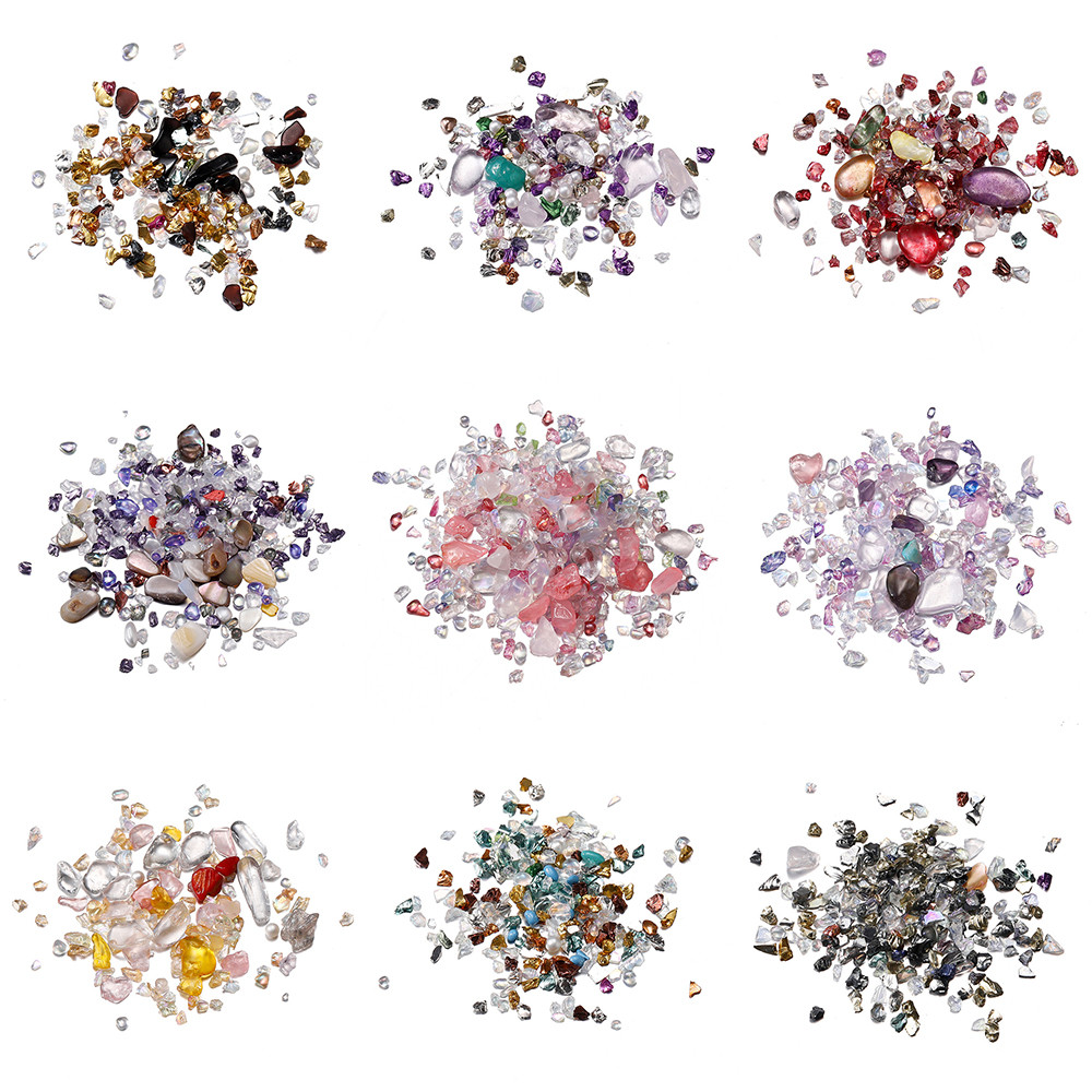 

20/50g Mixed Glass Crushed Stone Epoxy Resin Fillings for DIY Epoxy Resin Mold Nail Art Crafts Fillers Material Supplies