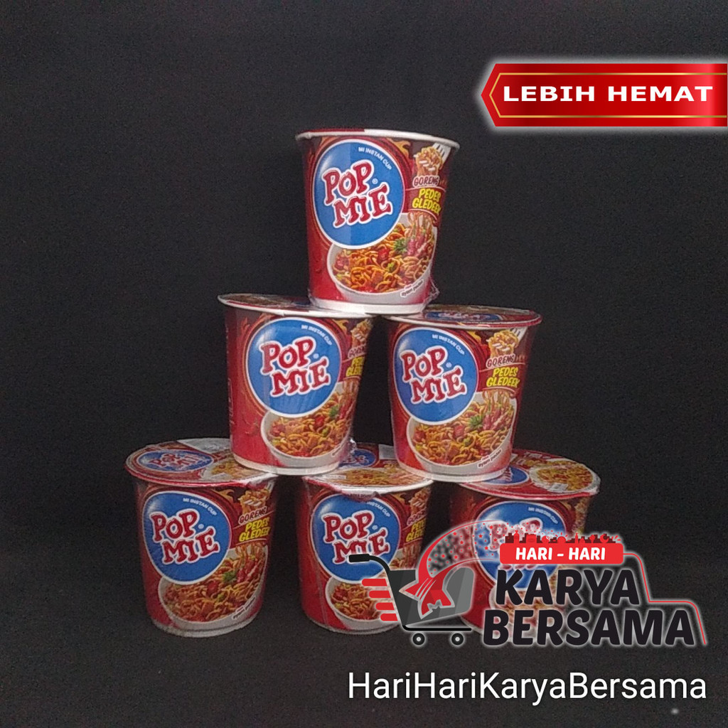 

MAKANAN INSTAN POP MIE GORENG CUP PEDAS GLEDEEK PACK 6'S X 75GR