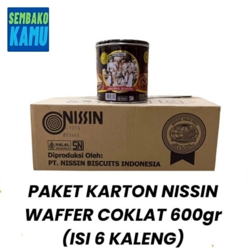 

Nissin Wafer Kaleng 600 gr Coklat - 1 Dus Isi 6 pcs