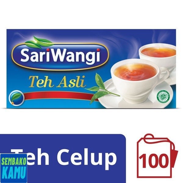 

Sariwangi Tea Bag Asli Saga 100x1.85 gr