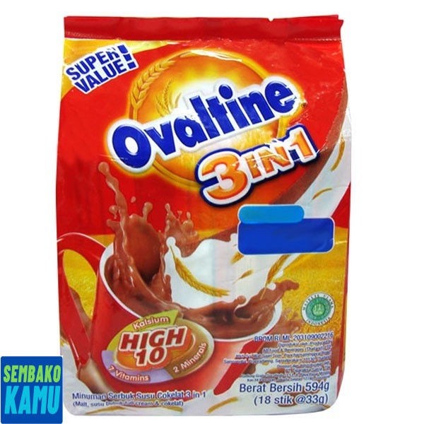 

Ovaltine 3In1 18 pcs x 33 gr - Susu