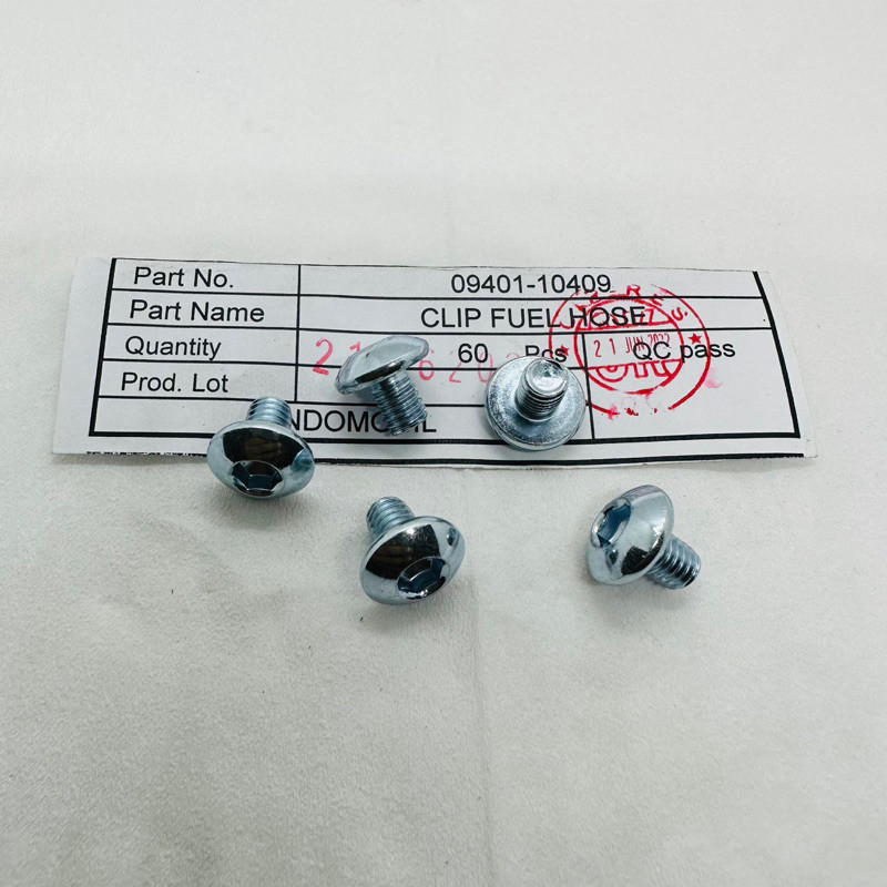 BOLT SPECIAL M6 × 8 mm 90107-K84-9002 BAUT 10 L 5 0,8CM  COVER BODY TANKI HONDA CRF 150 ORIGINAL Sen