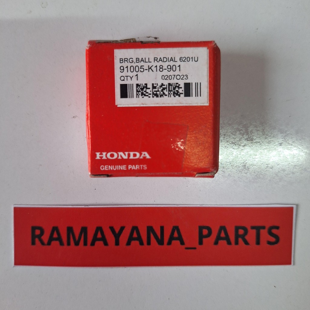Bearing Ball Radial 6201U Honda CRF 150L Verza 150 91005K18901