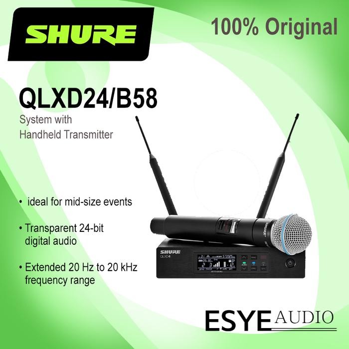 SHURE QLXD24 Beta 58a Wireless Microphone