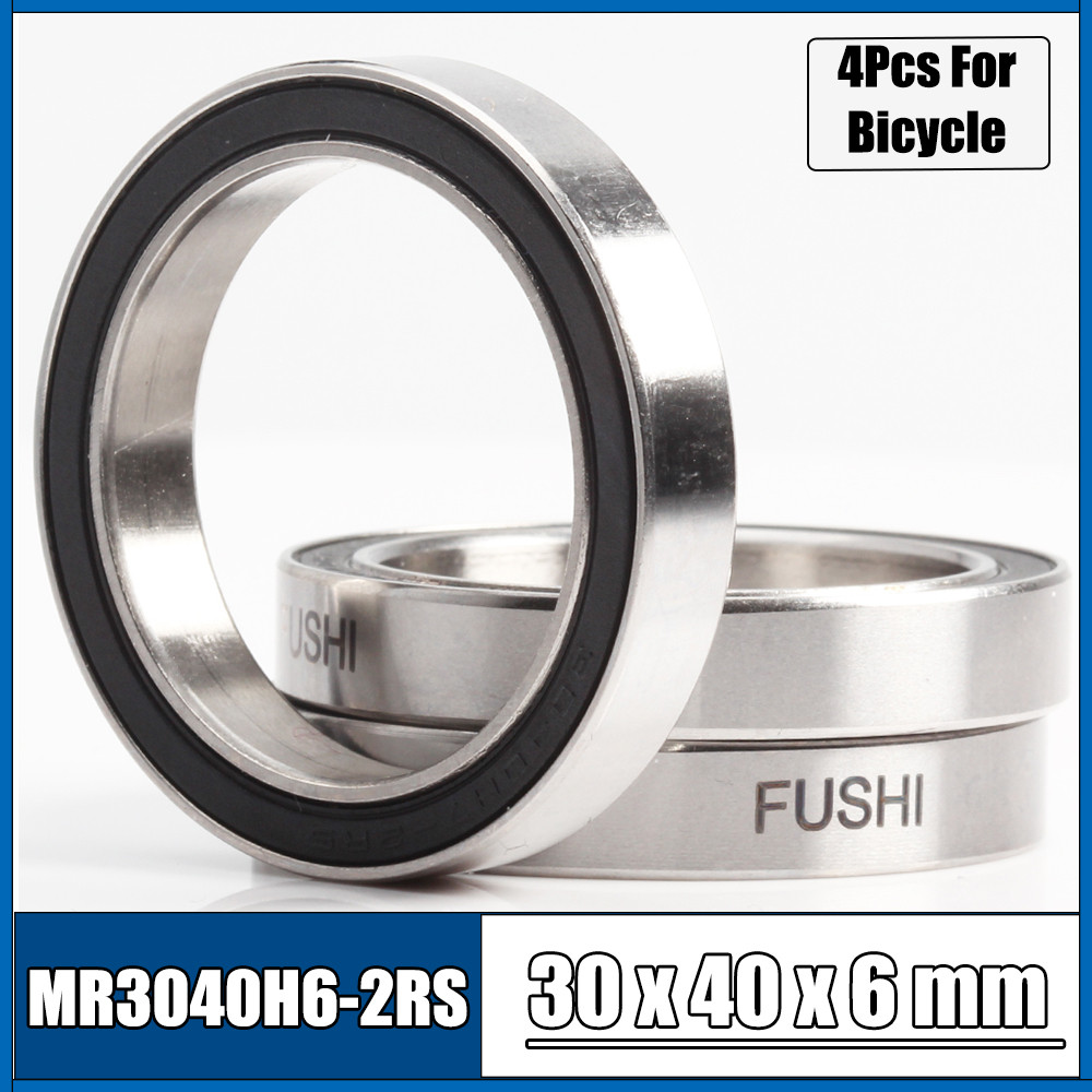 4Pcs 30406-2RS 30x40x6 MR30406-2RS ABEC-3 Bicycle Bearing 30*40*6 bearing MH3040H6-2RS Thin Wall Bea