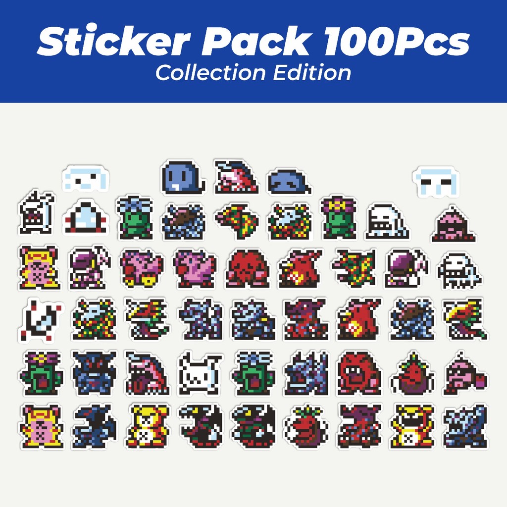 

Hot Stiker Pixel Digimon V25 Lucu Anti Air Stikers Berperekat Waterproof Sticker Decal Buat Motor Helm Buku Journal Koper Casing HP Laptop Botol Minum