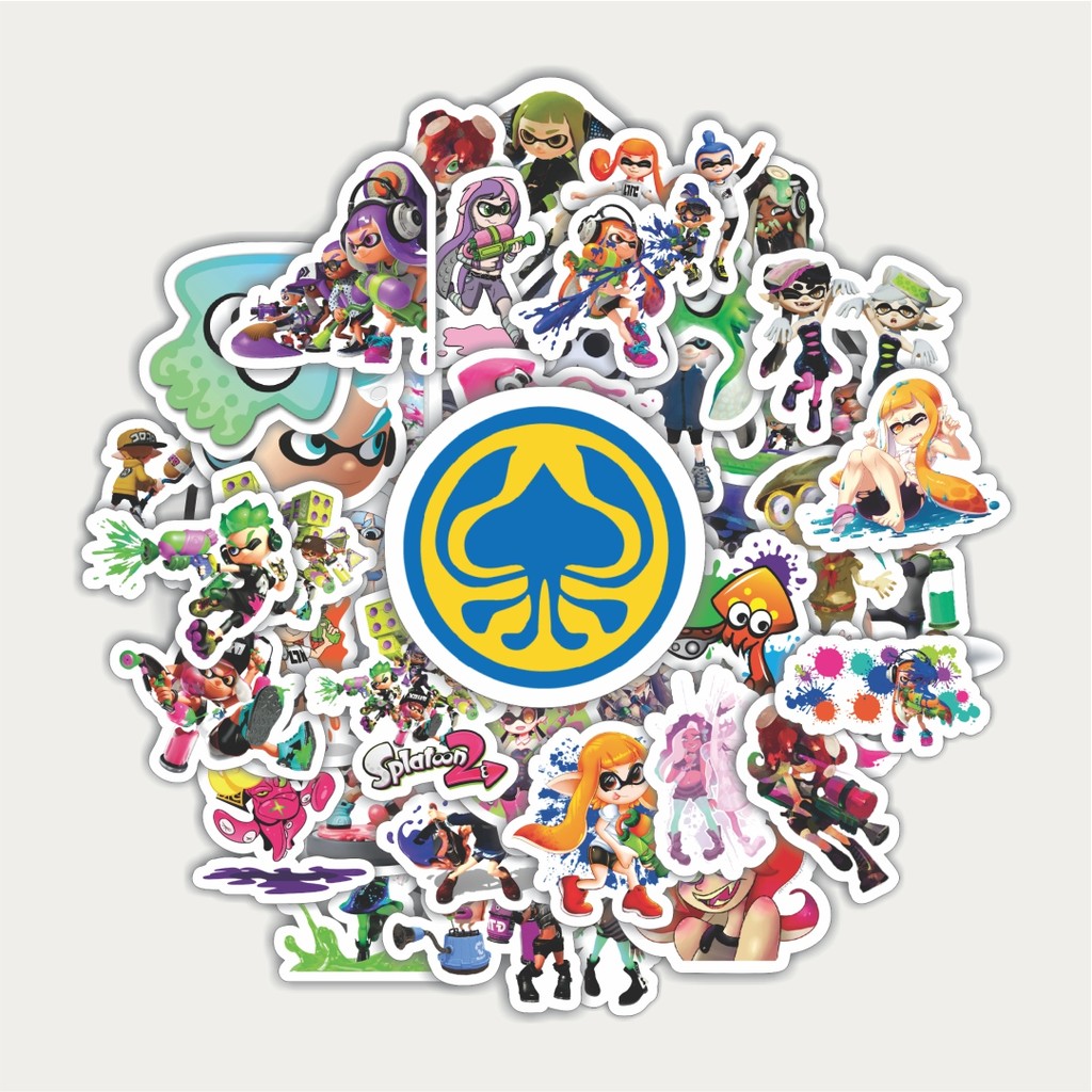 

Sticker Pack Stiker Game Series Splatoon Karakter Mix 4 | Sticker TUMBLR | Stiker LAPTOP KOPER HELM