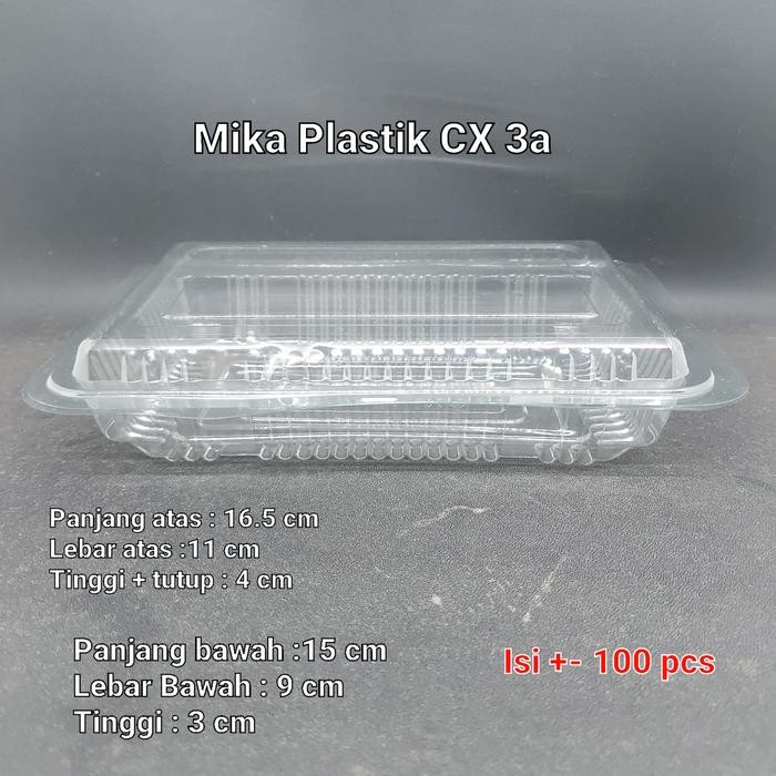 Mika Kue / Mika Plastik CX 3a isi +- 100 pcs