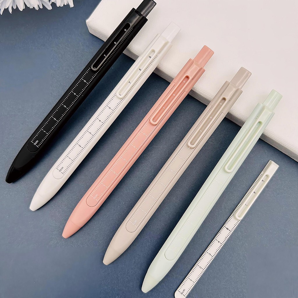 

Nextsy Pulpen Gel Multifungsi Dengan Penggaris Hitam 0.5mm Cocok Untuk Pelajar