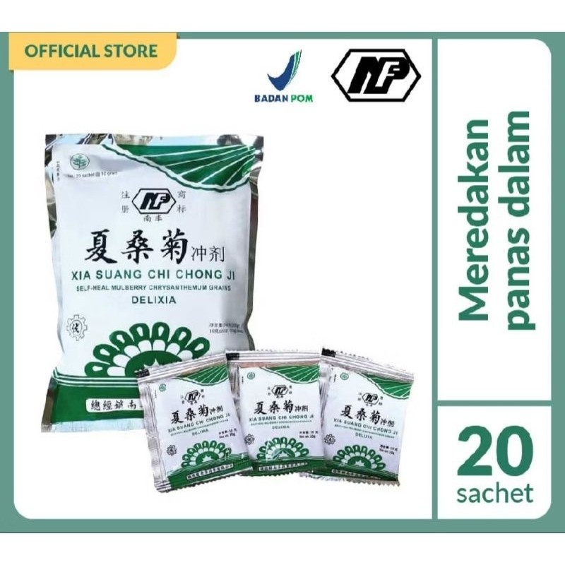 

Xia suang chi chong ji sachet Teh Delixia Teh NF XIA SUANG JI CONG JI liang teh herbal untuk panas dalam