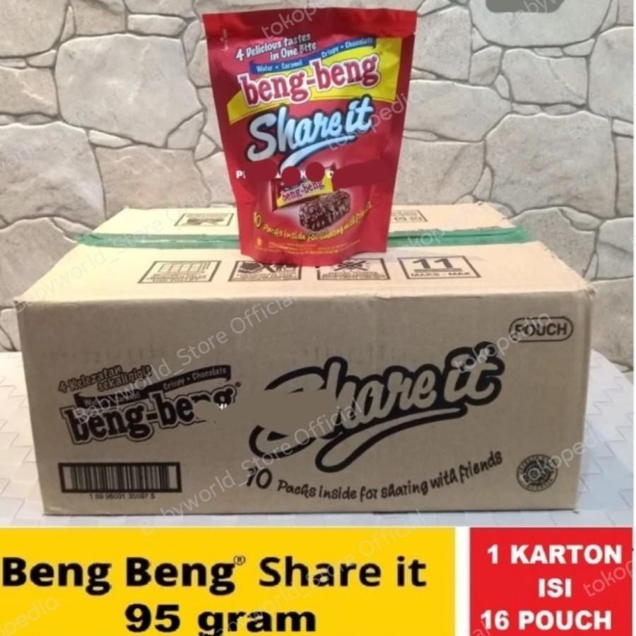 

Beng Beng Share It Wafer Coklat Caramel Per Dus ( 16 Pouch x 10 Pcs )