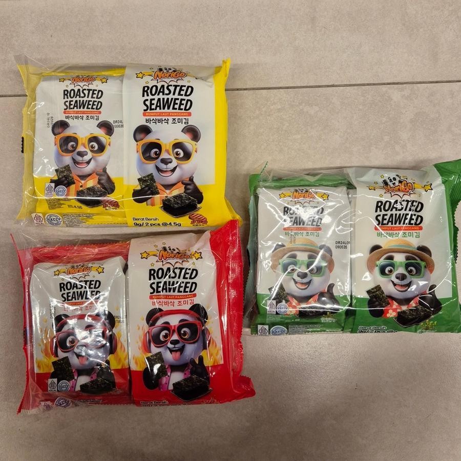 

Norigo Roasted Seaweed Nori Snack Rumput Laut Rasa BBQ / PEDAS / ORIGINAL ( isi 2 / pack )
