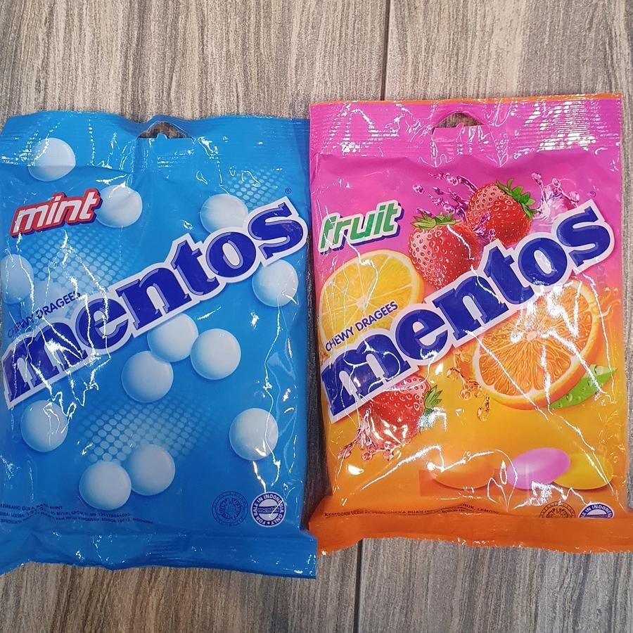 

Mentos Chewy Candy Permen Rasa Mint / Buah 135gr