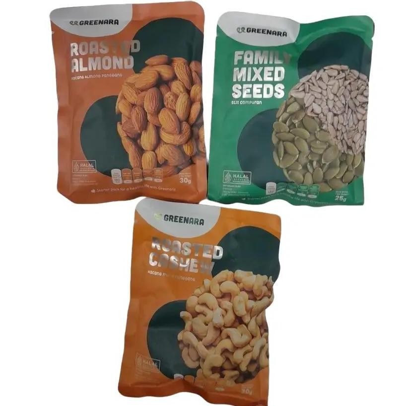 

Greenara Kacang Panggang Varian ROASTED ALMOND / FAMILY MIXED SEEDS / ROASTED CASHEW 30gr