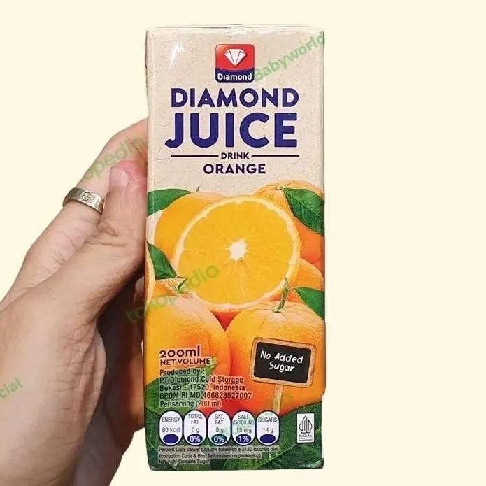 

Diamond Juice MInuman Jus Buah NO SUGAR ADDED 200ML Rasa APPLE / GUAVA / CRANBERRY / BLUEBERRY / ORANGE