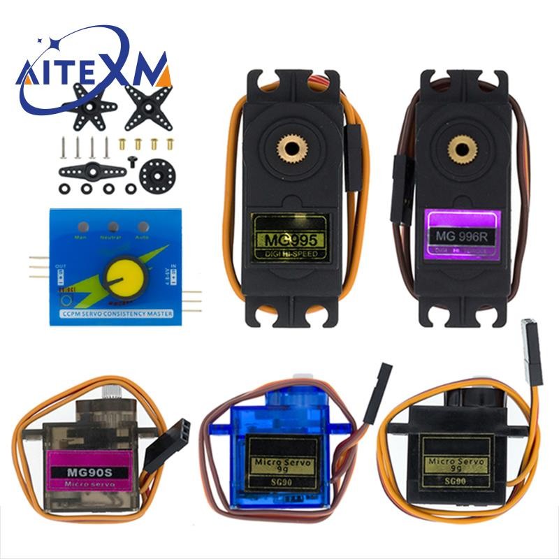 Smart Electronics Rc Mini Micro Classic Servo Tester SG90 MG90S MG995 MG996 Plastic Gear for Arduino