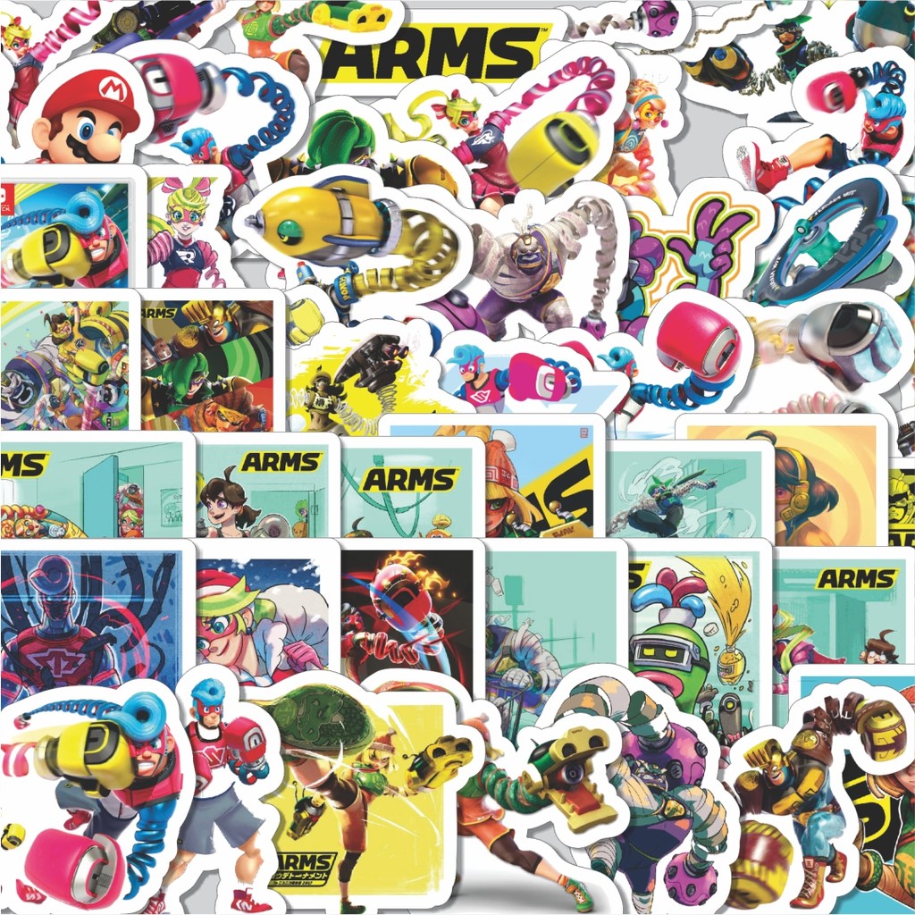 

Stiker Cutting Pack Stiker Game Series Nintendo Arms Karakter Mix Isi 100Pcs Series Aesthetic Lucu Keren Untuk Koper Bahan Vynil