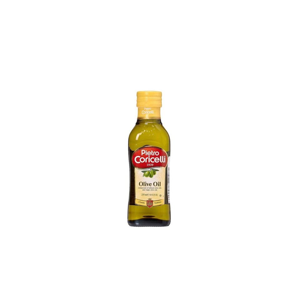

Extra Light Virgin Olive OIl Pietro Coricelli / Minyak Zaitun Light Pietro Coricelli / Pure Virgin Olive Oil Pietro Coricelli - 250 ML