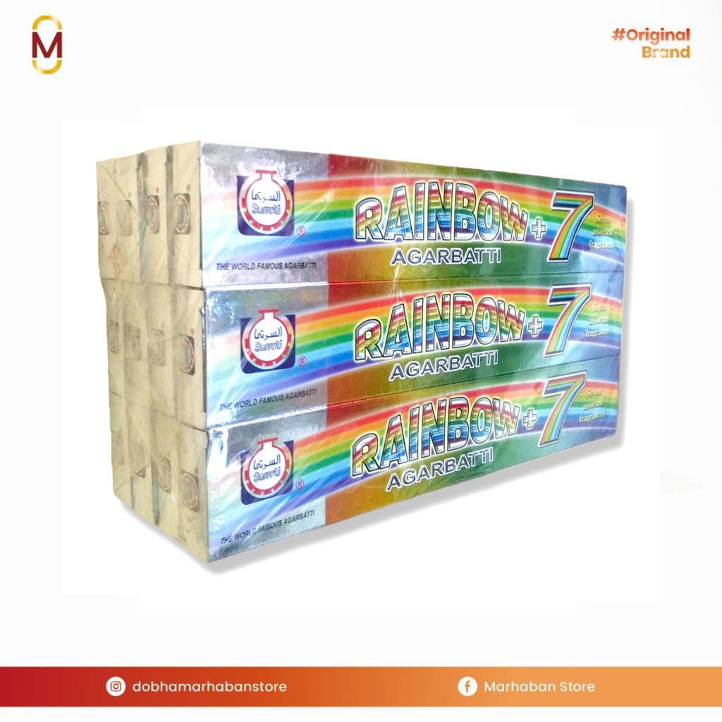 Hio Dupa Stick Rainbow isi 12 pcs Suratti Agarbatti Bukhur Bakhoor Dupa Stik Original