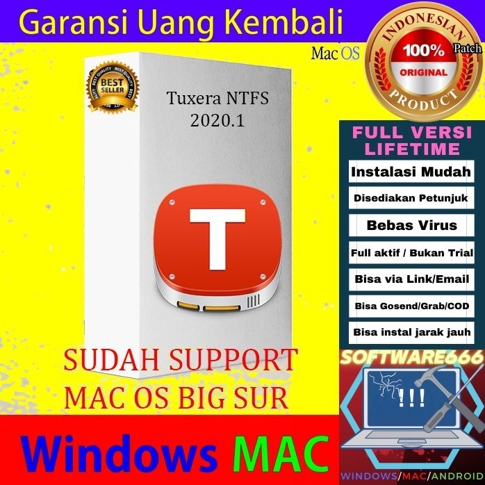 Tuxera NTFS 2020 [Mac] - SOFTWARE - APLIKASI - PC