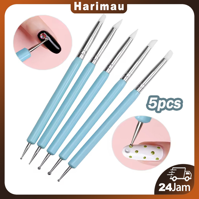 

Nail Art Tools 5PCS/diy Clay Kit/clay Tools/alat Alat Nail Art Lengkap/clay Tools Set/peralatan Nail Art