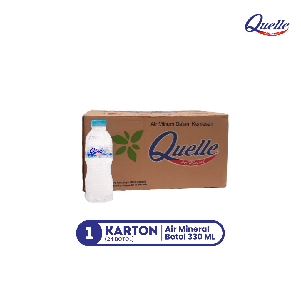 

Quelle Air Mineral Botol 330 ML – 1 Dus isi 24 Botol