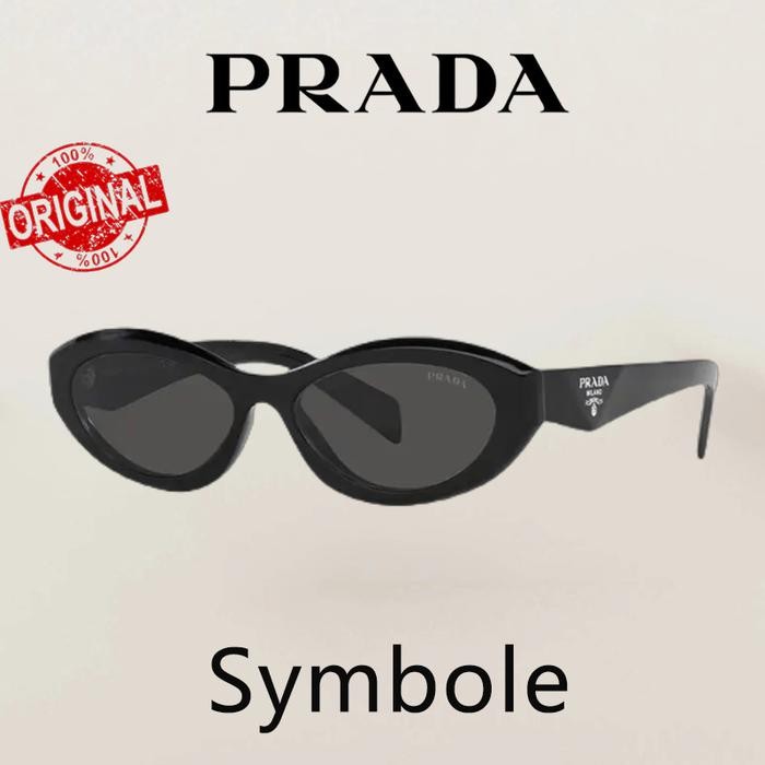 【100%  Original】Kacamata Hitam PRADA Sunglasses Kacamata Anti uv Untuk Kacamata Wanita Symbole 6135 