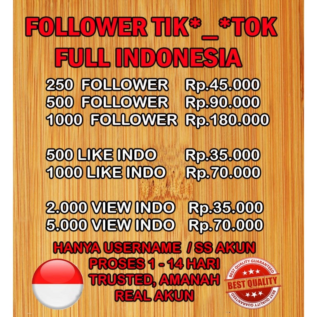 Follower Tik*_*Tok Indonesia