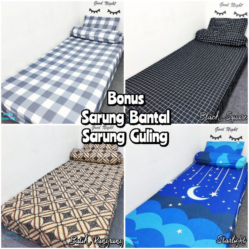 HOKICHAN Sprei Homemade Motif Dewasa Pria Wanita Ukuran 120 160 180 Bahan Katun Disperse