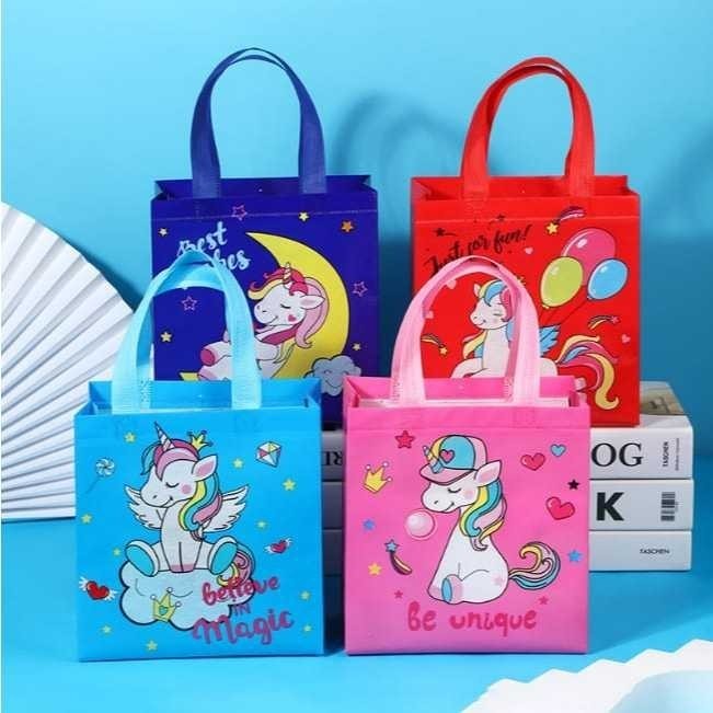 

Budling Isi 3 Pcs Goodie Bag Tas Souvenir Tas Ulang Tahun Anak Motif Kuda Pony Aneka Warna