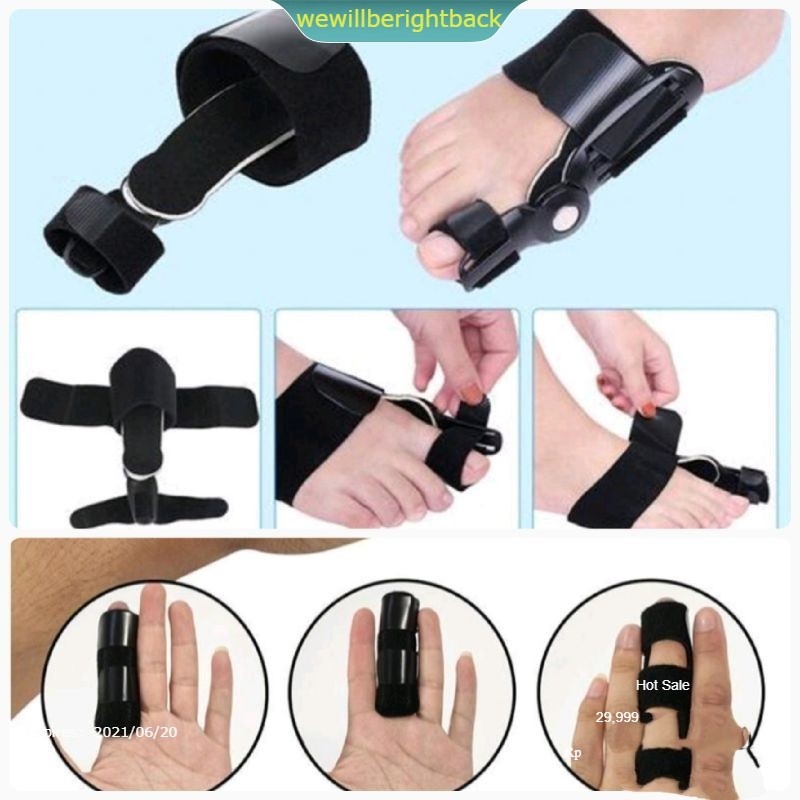penyangga jari 1pcs Korektor jempol jari kaki pelurus jari tangan operasi cedera finger corrector bu