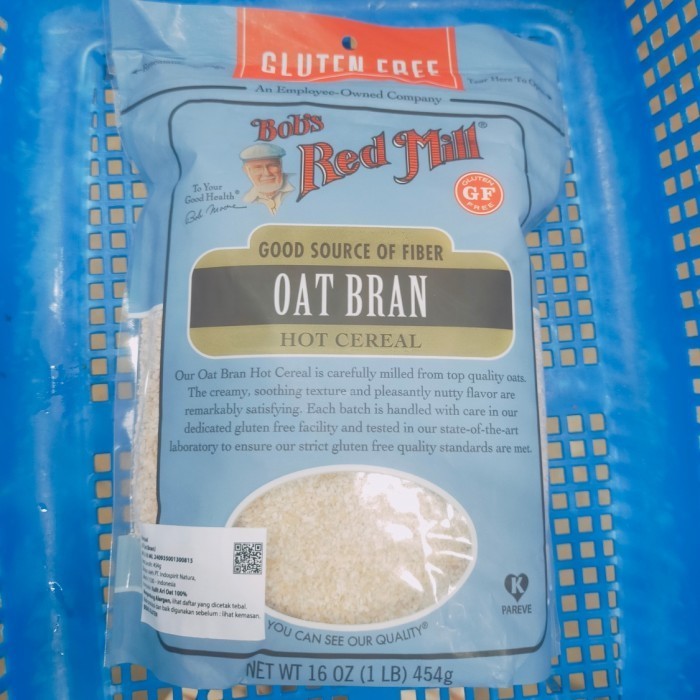 

BRM Bob red Mill Oat Bran hot cereal sereal 454gr