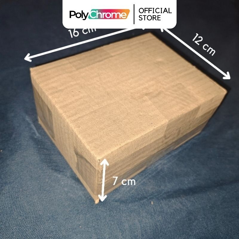 

Kardus Dos Polos Box 16x7x12 cm Packing Dus Karton Pack Coklat Corrugated b flute single wall medium