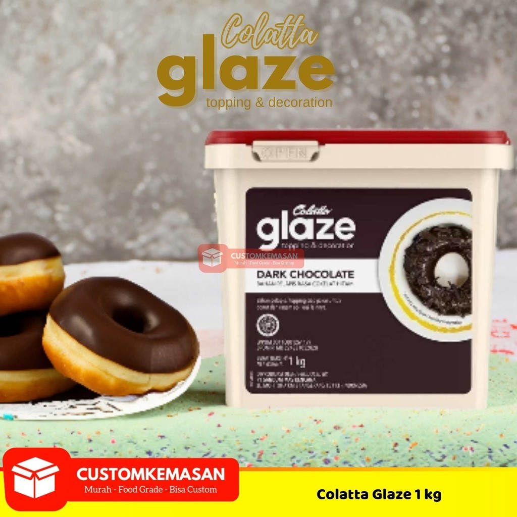 

Colatta Glaze Dark Coklat / Selai Dark Cokelat 1kg / Selai Roti / Topping Selai Colatta Glaze