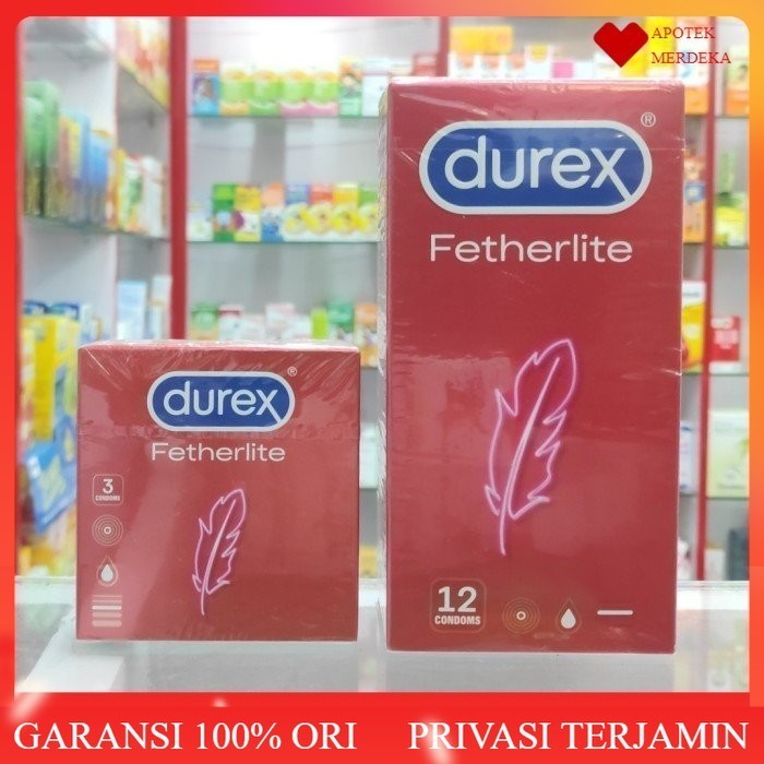 Durex Fetherlite 3s / 12s - Kondom Tipis DUREX FETHERLITE
